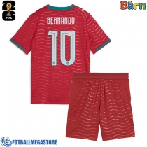 Fotballdrakt Barn Portugal Bernardo Silva #10 Hjemmedraktsett VM 2026 Kortermet (+ Korte bukser)